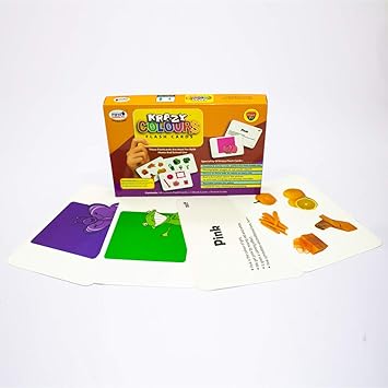 Krazy Colours Early Learning Educational Flash Card For infant (3 month to 6 years)