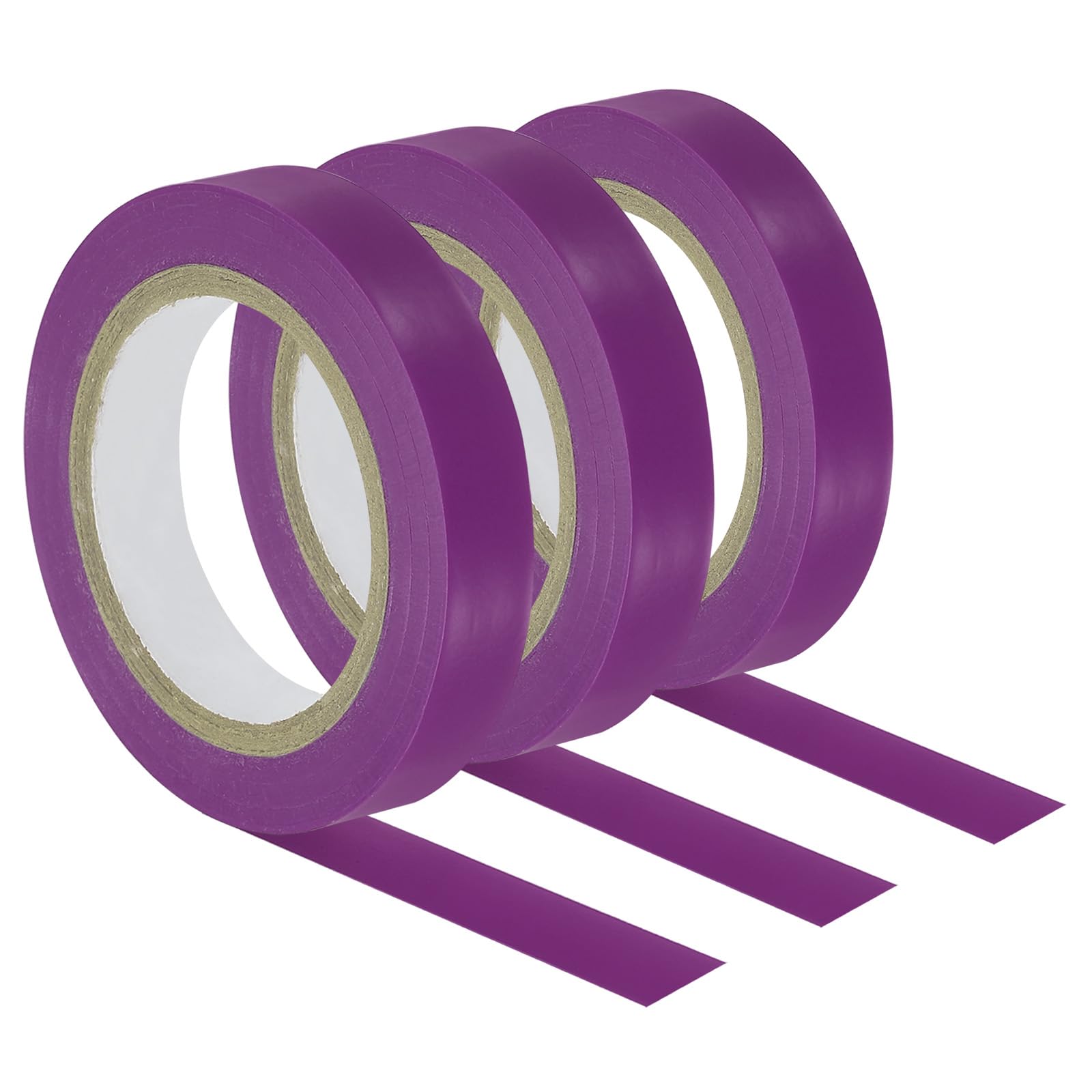 PATIKIL 32.8Ft Grip Finishing Tape, 3 Pack PVC Racquet Finishing Tapes Racket Accessories Sticky Seal for Tennis Badminton, Purple