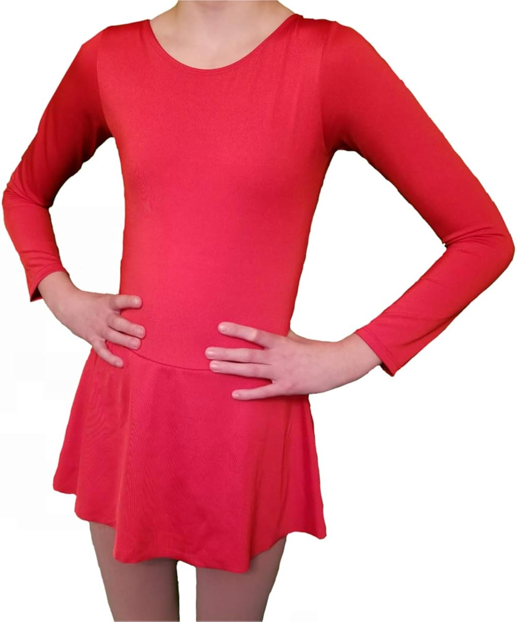 Ice Figure Skating Dance Practice Dress Girls: Clothing