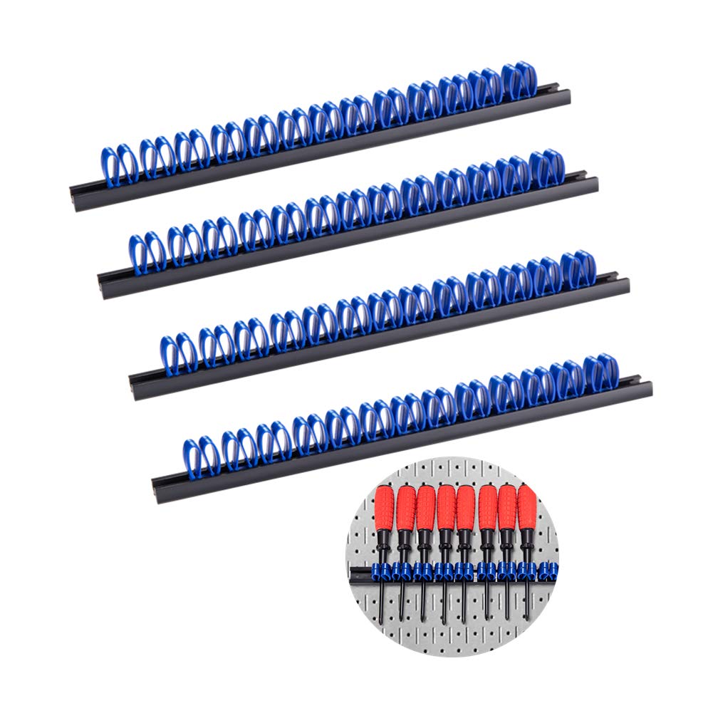 3-H Screwdriver Organizer 4 pcs,Screwdriver Holder New Mold Made, Tool wall Organiser & Holder for small hand tools