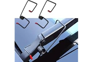 QBOONPT 2PCS Windshield Wiper Arm Pressure Spring Booster, Coil Spring Booster with Silicone Cap, Windshield Wiper Arm Puller