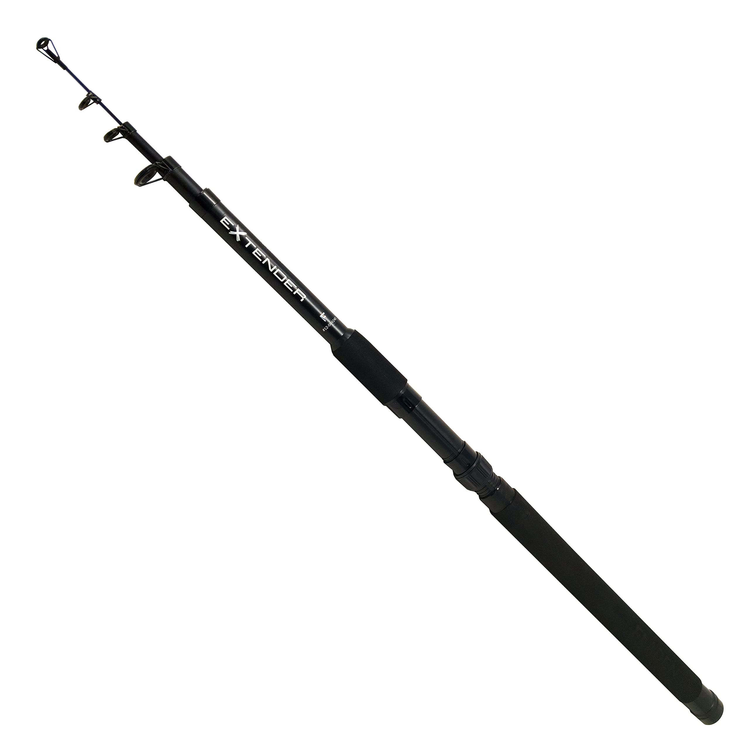 FLADEN Fishing - 2.7m Telescopic Spinning Rod with Extender Handle Black Spinning Rod 30-60g (9ft - 30-60g cw) [12-004270]