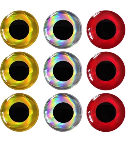 Amazon.com : 330pcs 7mm Red 3D Holographic Fishing Lure Eyes 3D Lure Eye 3D  Soft Eye 3D Holographic Lure Eye Fly Tying, Jigs, Crafts : Sports & Outdoors
