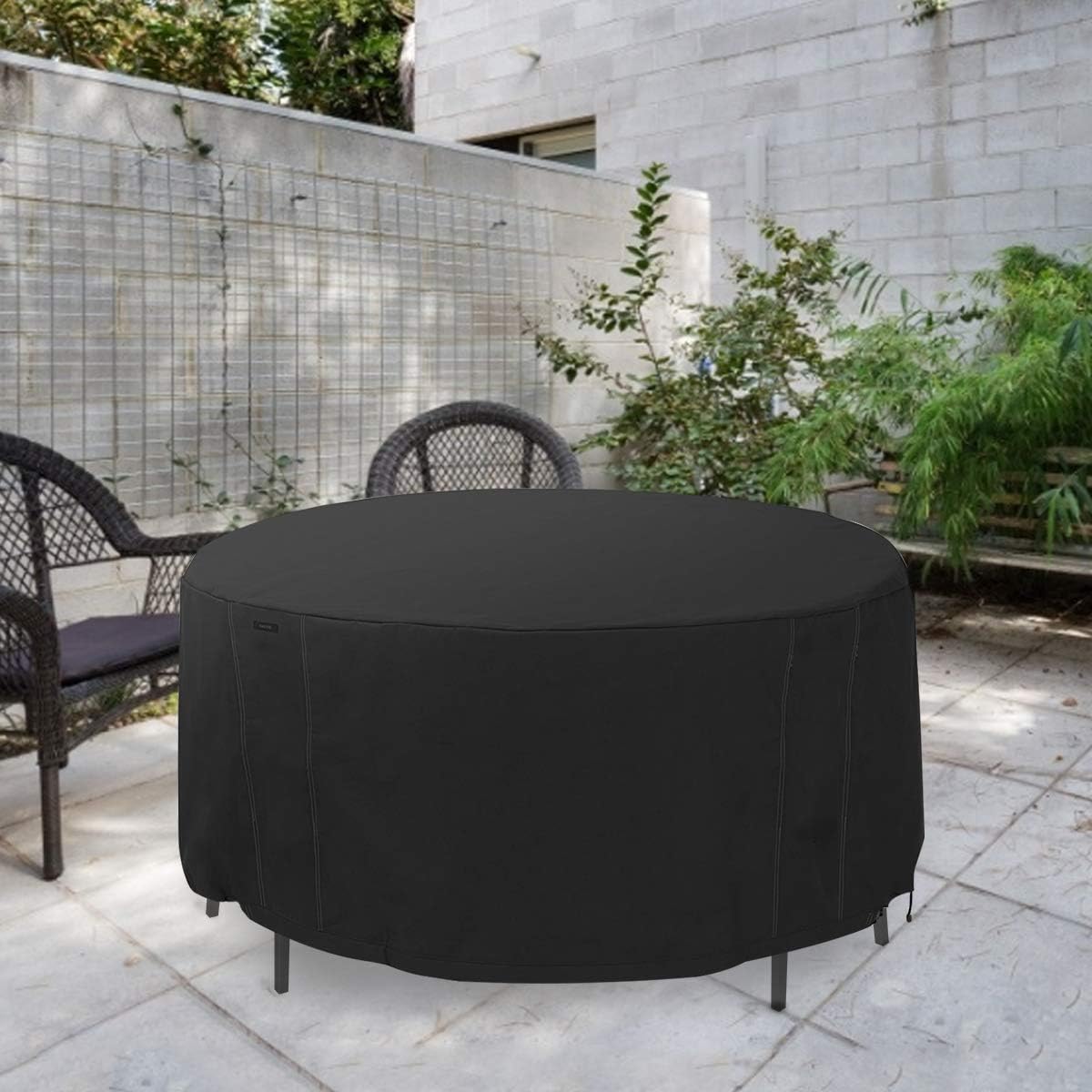 NASUM Patio Furniture Covers, Waterproof Round Patio Table & Chair Set Cover, 94 x 23 Inches, Heavy Duty and UV Resistant Outdoor Furniture Cover.: Kitchen & Dining