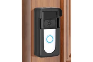 CAGUAN Adhesive Doorbell Mount Compatible with Video Doorbell 1/2/3/3 Plus/4/(2020 Release)/(2023 Release), No-Drill Door Mount Cover Holder Accessories, Easy Installation, Not Block Doorbell Sensor