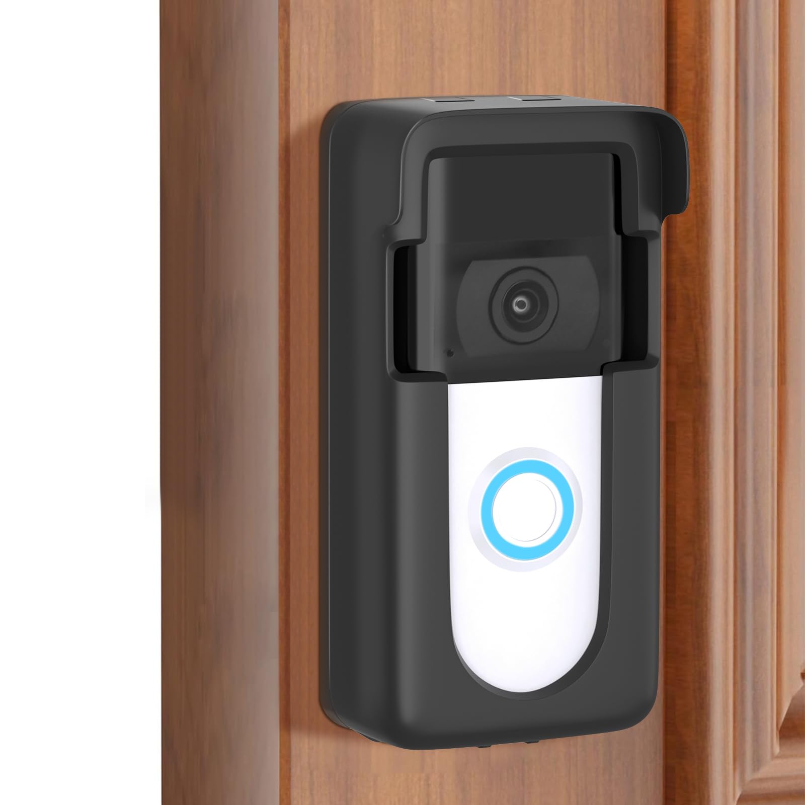 Photo 1 of Adhesive Doorbell Mount Compatible with Ring Video Doorbell 1/2/3/3 Plus/4/(2020 Release)/(2023 Release), No-Drill Door Mount Cover Holder Accessories, Easy Installation, Not Block Doorbell Sensor