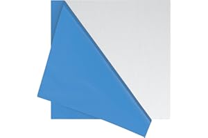 Luckyweld 5052 Aluminum Sheet Metal Covered with Protective Film, 12" x 12" x 1/64" (0.5mm) Aluminum Plate for Home, Auto,Crafting, lndustrial