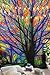 BLEUM CADE Colorful Tree Tapestry Wall Hanging Psychedelic Forest with Birds Wall Tapestry Bohemian Mandala Hippie Tapestry for Bedroom Living Room Dorm (The Tree, 51.2