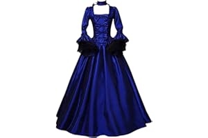 Victorian Dress for Women 1800S Medieval Renaissance Dress Flare Sleeve Vintage Dress Cocktail Party Ball Gown