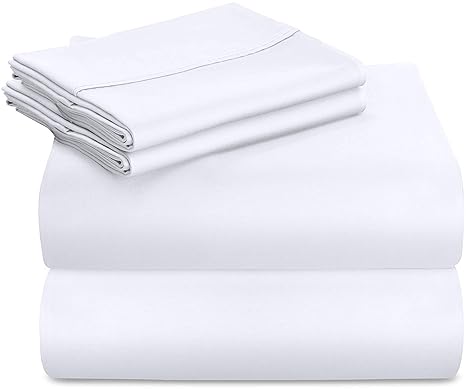 Bright Decor 400 Thread Count Cotton King Size Bed Bedsheet With 2