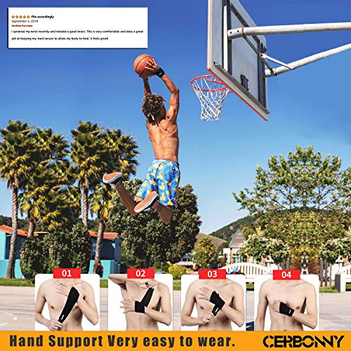 Cerbonny Wrist Support/Wrist Strap/Wrist Brace/Hand Support ­­­- ­Suitable for Both Right and Left Hands - Thumbnail 4