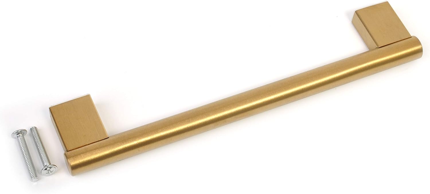 BSM Marketing Kitchen Cupboard Cabinet Keyhole Boss Bar Door Handle Knob Gold Finish (5, 160mm Hole Centres) - Image 4