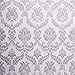 SICOHOME Wallpaper,11 Yard Damask Silver Peel and Stick Wallpaper