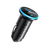 USB C Car Charger Adapter, Anker 52.5W Cigarette Lighter USB Charger, 323 Anker Car Charger with 30W PowerIQ 3.0 Fast Chargin