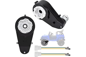 CAKULA 2Pcs 12V Electric Motor Gearbox Powered Wheels Motor Upgrade for Ride On Toys Car 12V 550 35000RPM High Speed RS550 Drive Engine Jeep Upgrade Motor