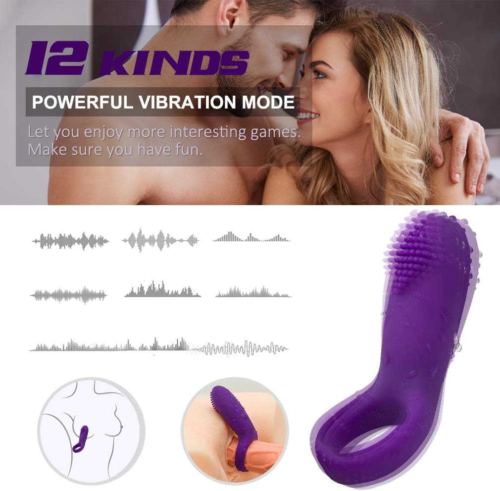 USB Waterproof Charging Flǐrtǐng Tōngue Víbratiōn Ring Band Víbratiōn Shaking Tōngue P¨ºnis Ring for Women Men
