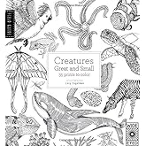Field Guide: Creatures Great and Small: 35 prints to color