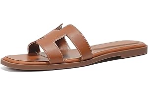 Stratuxx Kaze Womens Flat Sandals Flat Slide Sandals Metallic Flats Sandals