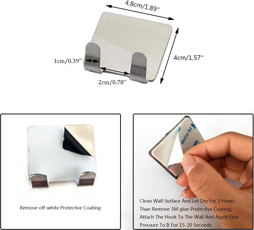 XoYo-Fogless Shower Mirror, Includes 1 Adhesive Hooks, Anit-Fog Shower Mirror, Shower Makeup Shave Mirror, Frameless Shower Mirror, Wall Hanging Mirror (Large, Shaver Hook) -