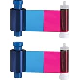 Bodno 2 x Magicard 300 Printer MC300YMCKO/2 Color Ribbon - YMCKO - 300 Prints Software Demo Card