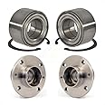 Kugel Front Rear Wheel Bearing and Hub Assembly Kit Replacement for Fiat 500 - Left Right Side (Driver Passenger) K70-101684
