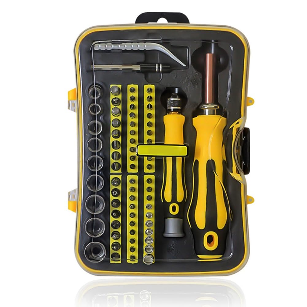 Hopbucan 70-in-1 Screwdriver Combination Mobile Phone Pin Set Special-Shaped Screwdriver Multifunctional Household Tool Set Easy to Use