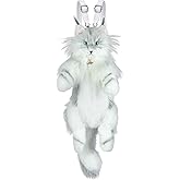 Chongker Cat Shaped Backpack - Handcrafted Stuffed Animals Plush Bag with Adjustable Shoulder, Crossbody, and Handbag Straps