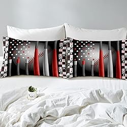 Erosebridal Baseball Comforter Set Queen,Softball