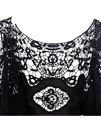 Jastie - Cárdigan de punto abierto, estilo bohemio, estilo hippie