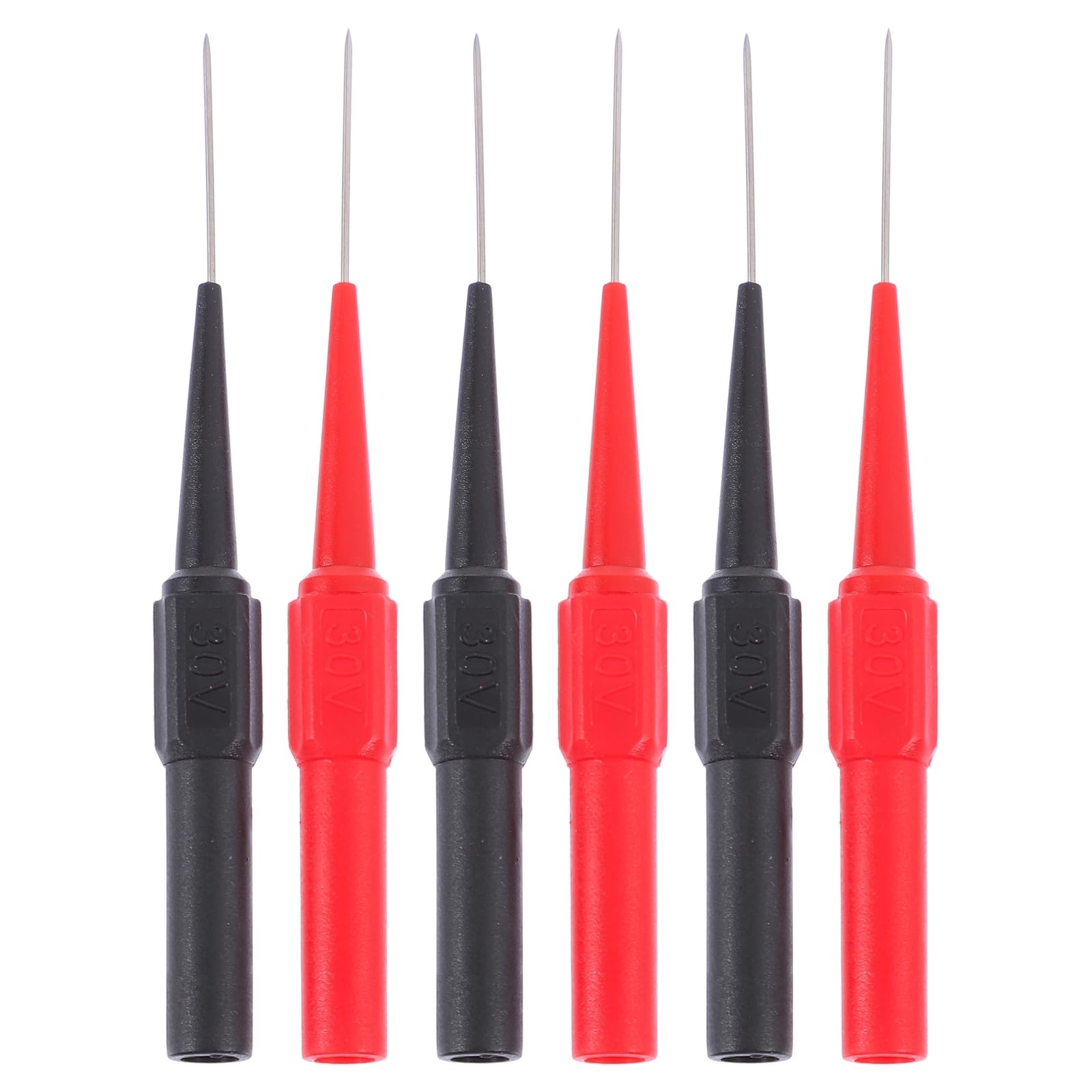VILLCASE Multimeter Test Probe Pins 6Pcs Automotive Back Probe Needles Electrical Wire Piercing Leads for Car and Electronic Socket Testing