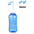 WATERPULSE Neti Pot, Neti Pot Sinus Rinsing,300ml Neti Pot Sinus Rinsing Kit with Thermometer Sticker for Adult & Kid BPA Free (300ml)