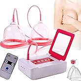 wgzixezn Massage Electric Breast Electric Chest Massager, Anti-Sagging Firming Breast Blood Circulation, USB Bust Lift Enhancer Massager Machine Home Breast Care Device (D-Cup)