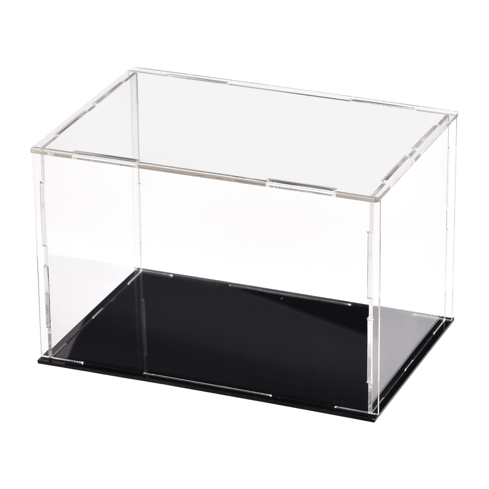 Unifizz Acrylic Clear Display Case Box Dustproof Protection Showcase Cube Collectibles Show Box 5.9x3.9x3.9inch