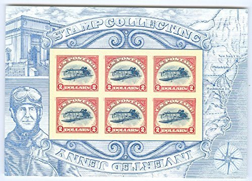 Inverted Jenny, Full Pane of 6 x $2 Postage Stamps, USA 2013, Scott 4806