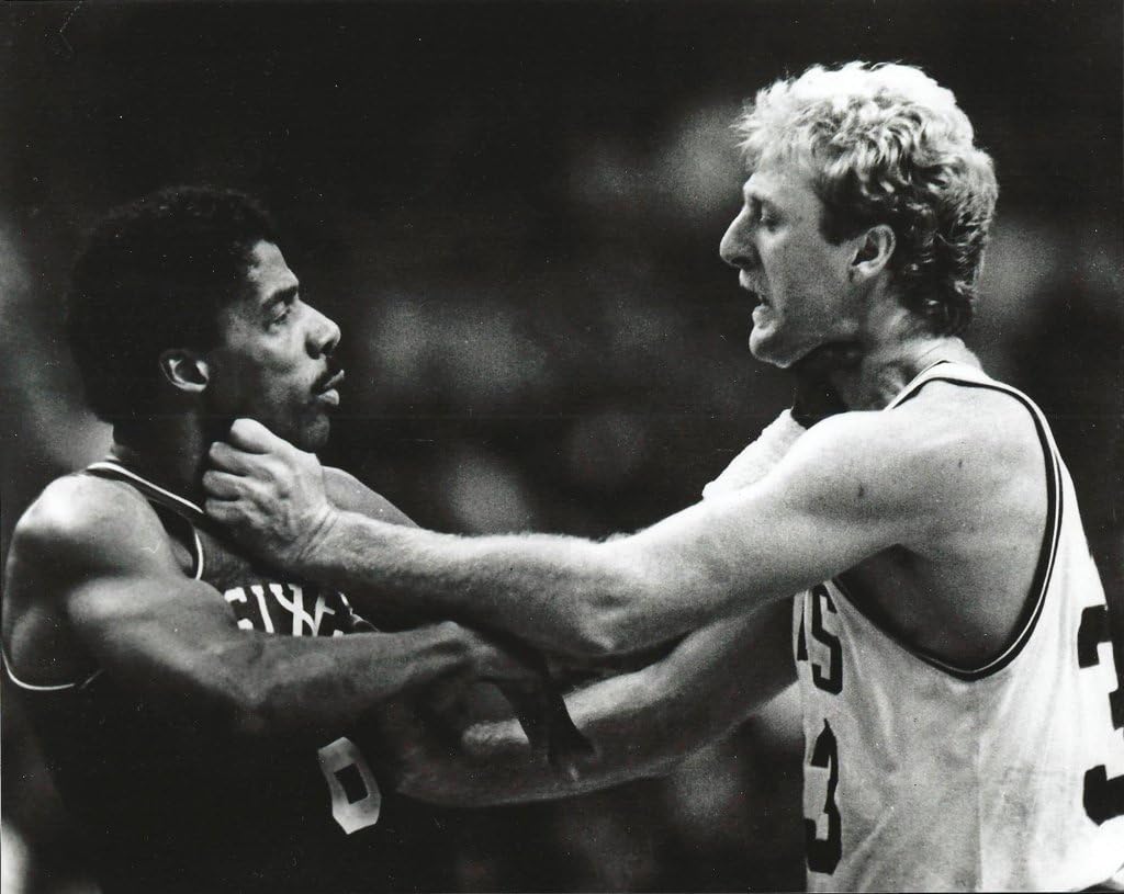 Photographs - Option #3: Boston Basketball -Larry Bird & Julius Irving Fight- 8