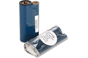 CYTTR 4.33" x 244' Thermal Transfer Ribbon - 1 Roll. Premium Wax 1/2 Inch Core Ink Out for Zebra Eltron Datamax Zebra GC420t 