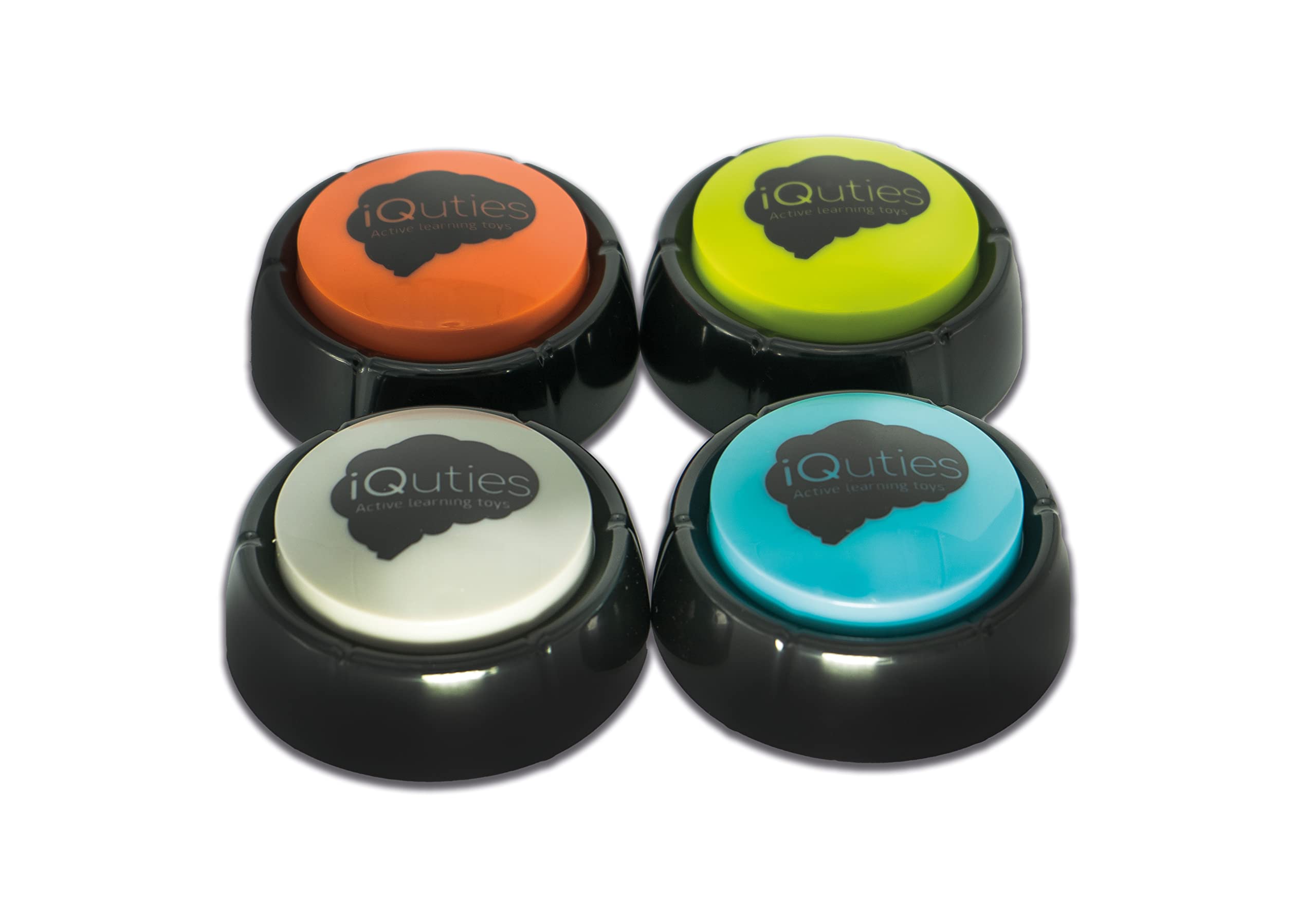 iQuties Dog Training Buzzer Buttons – Interactive Recordable Talking Toy for Pets | Mental Stimulation IQ Game for Dogs of All Breeds | Fun Communication Toy for Training & Behaviour Control