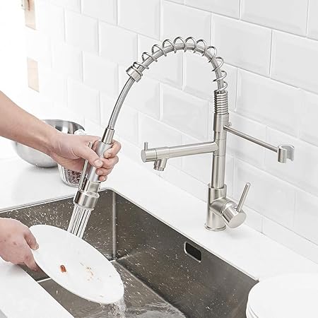 Wanmai Pull Down Kitchen Faucet Heavy Duty Durable Commercial