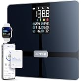 RENPHO Smart Scale with BMI, Body Fat, Muscle Mass, Larger Display, Elis 2X | Body Composition Scale for Body Weight Loss, Multi-User Support, Bluetooth App, ITO Coating, High Accuracy, FSA Eligible HSA
