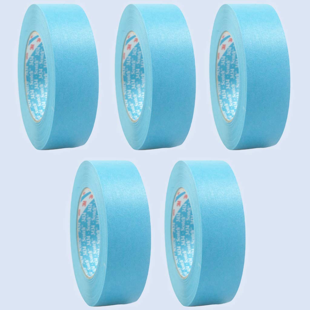 3M 5x Scotch 3434 Masking Tape Paint Scraper 18 mm 50 m Blue