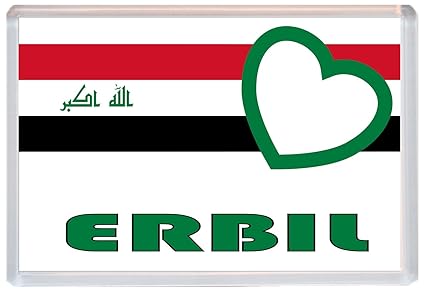 Erbil, Iraq/Pueblos y ciudades de bandera de iraquí de amor ...