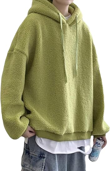 Amazon スウェットパーカー メンズ フード付き トレーナー カジュアル アウター 厚手 パーカー ボアパーカー プルオーバー ゆったり 冬服 トップス 無地 アウター 原宿ファッション トレーナー パーカー 通販