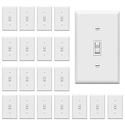ENERLITES Toggle Light Switch with Wall