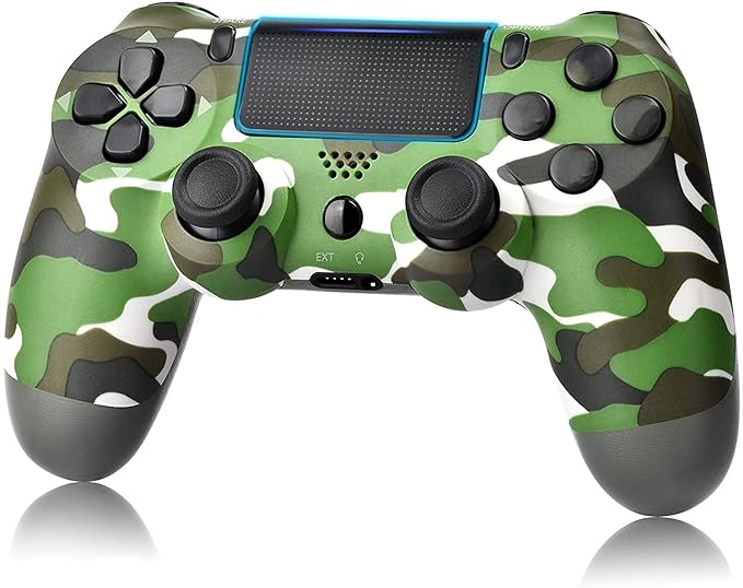 Mrdeal Wireless Controller Compatible With Ps4 All Ps4 Fat Ps4 Slim Ps4 Pro Green Cammo Video Game Amazon In Video Games