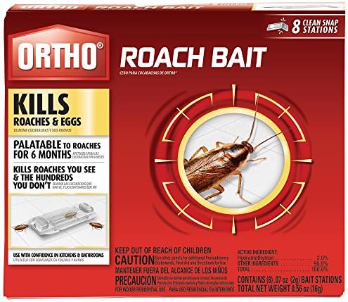 The Ortho Group Ortho Roach Bait Stations - Kills Roaches And Eggs - 2 Boxes (16 Clean Snap Stations Total)