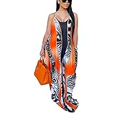 LaiyiVic Women's Casual Maxi Dresses Summer Sexy Stripe Bodycon Long Floor Length Sleeveless Colorful Sundresses Plus Size
