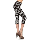 Leggings Depot Capri REG/Plus Women's Buttery Popular Prints BAT6