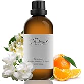 JCLOUD Jasmine Hotel Diffuser Oil, Luxury Home &amp; Hotel Scents 100mL | Citrus, Jasmine &amp; Orange Flower, 3.38 FI Oz Glass Bottle, Aromatherapy Fragrance Oil for Waterless Cold Air Diffuser