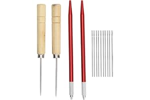 Doll Hair Rooting Holders, Doll Reroot Rehair Tools, DIY Supplies with Wig Accessories, Crochet for Repair Fake Leather