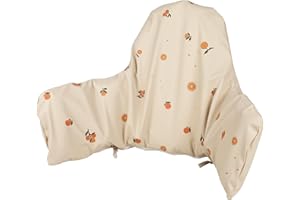 HALAA VAUVA High Chair Cushion with Cover Pad for IKEA Antilop Babies Toddlers Inflatable & Reversible Built-in Inflatable Cushion